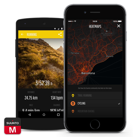 Suunto Movescount App interface